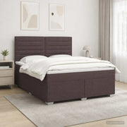 Boxspringbed 180x200 cm donkerbruin stof