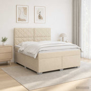 Boxspringbed 160x200 cm crème