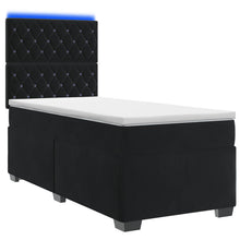 Boxspringbed met matras Zwart 80 x 200 cm Fluweel