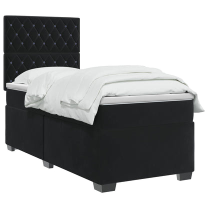 Boxspringbed met matras Zwart 80 x 200 cm Fluweel