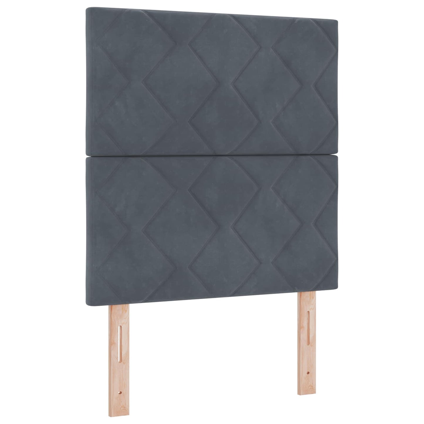 Boxspringbed met matras Donkergrijs 80 x 200 cm Fluweel
