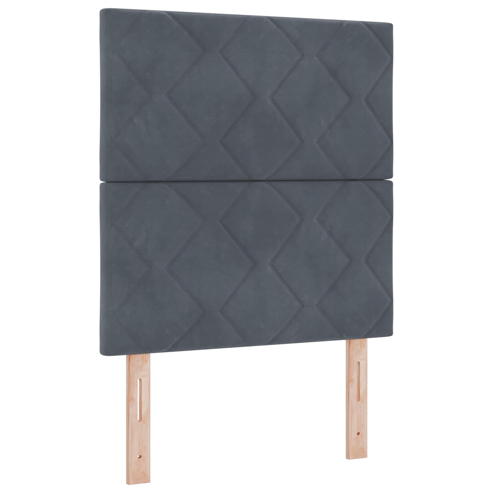 Boxspringbed met matras Donkergrijs 80 x 200 cm Fluweel