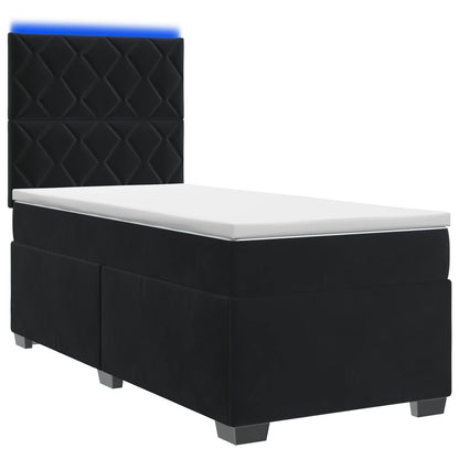 Boxspringbed met matras Zwart 80 x 200 cm Fluweel