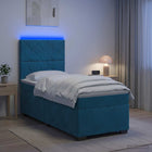 Boxspringbed met matras Blauw 80 x 200 cm Fluweel