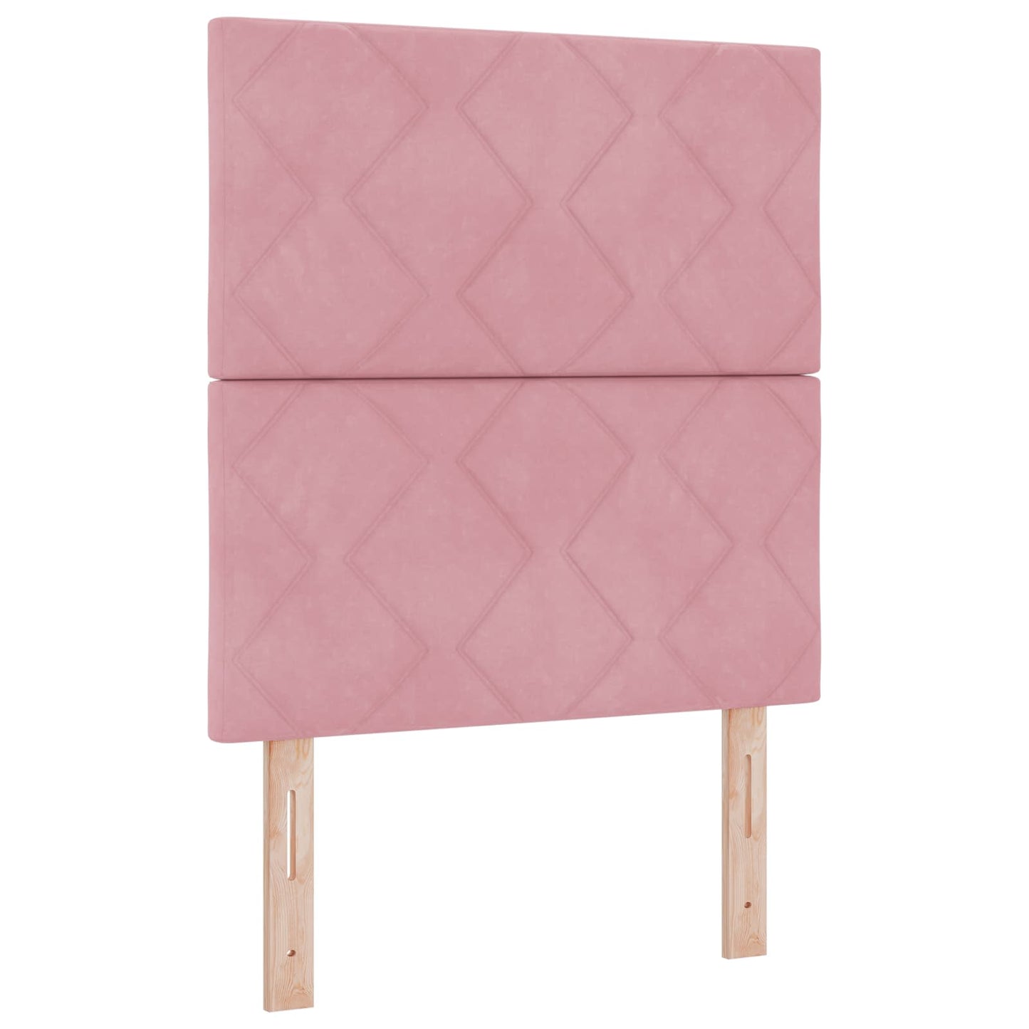 Boxspringbed met matras met hoofdeinde Roze 80 x 200 cm Fluweel
