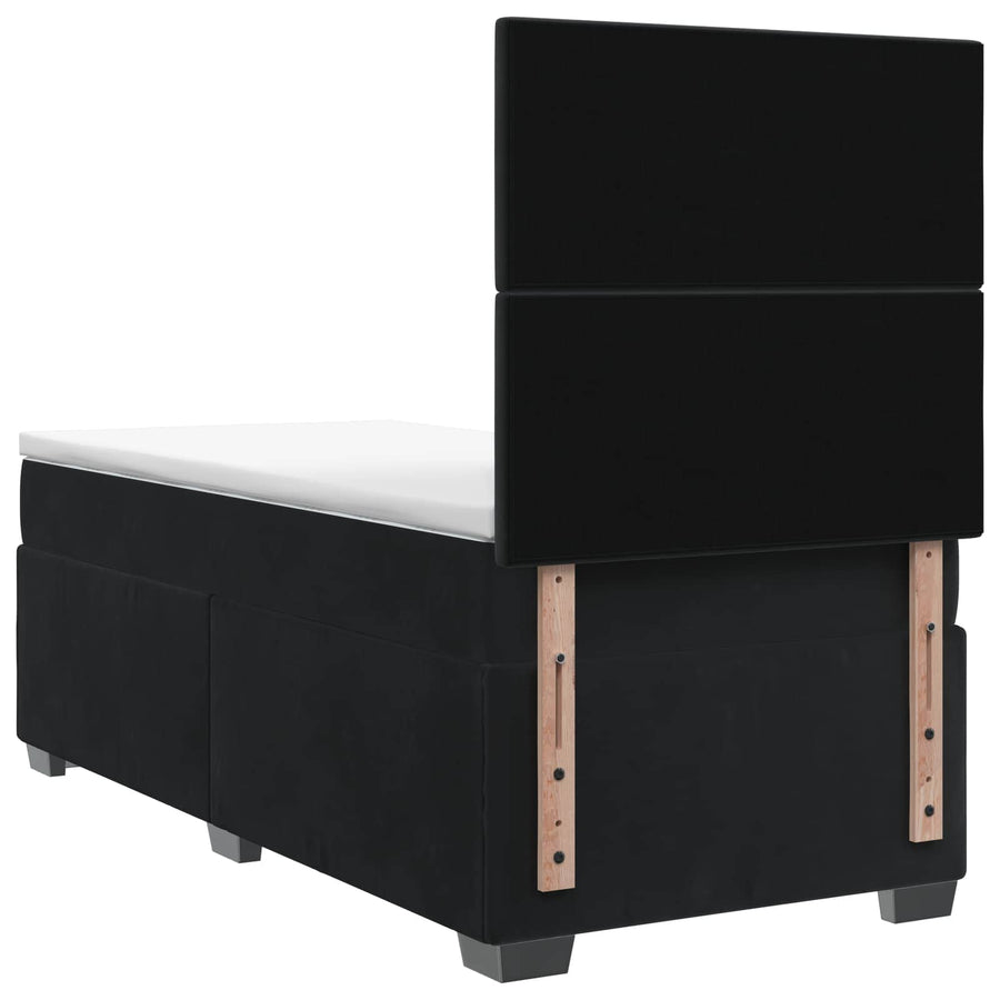 Boxspringbed met matras Zwart 90 x 190 cm Fluweel
