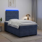 Boxspringbed 120x190 cm donkergrijs met matras