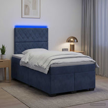 Boxspringbed met matras Donkergrijs 120 x 190 cm Fluweel