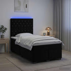 Boxspringbed 120x200 cm zwart fluweel