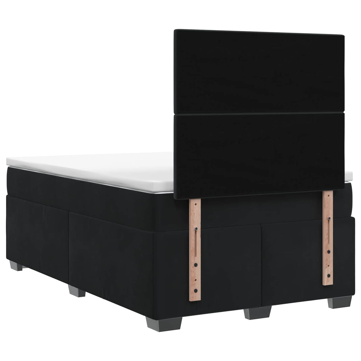 Boxspringbed met matras Zwart 120 x 190 cm Fluweel