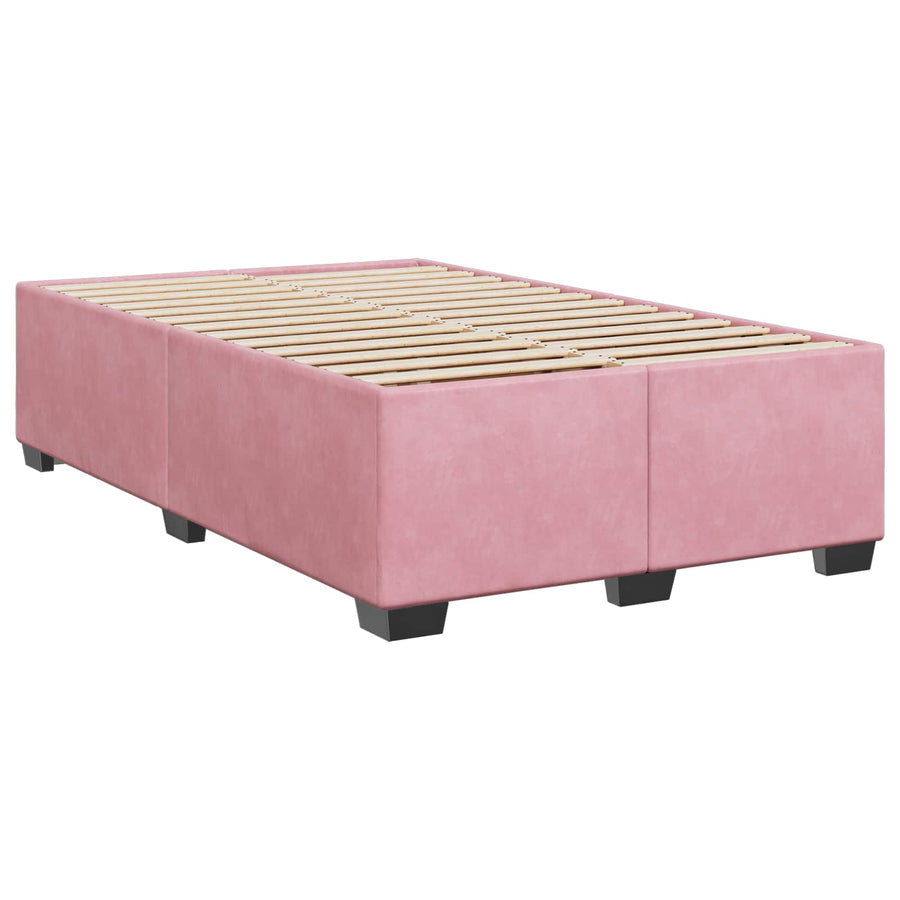 Boxspringbed met matras Roze 120 x 190 cm Fluweel
