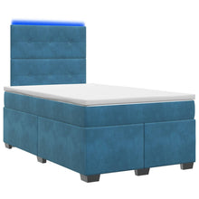 Boxspringbed met matras Blauw 120 x 190 cm Fluweel