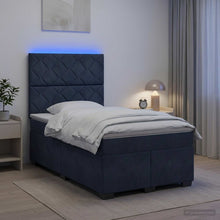 Boxspringbed met matras Donkergrijs 120 x 190 cm Fluweel