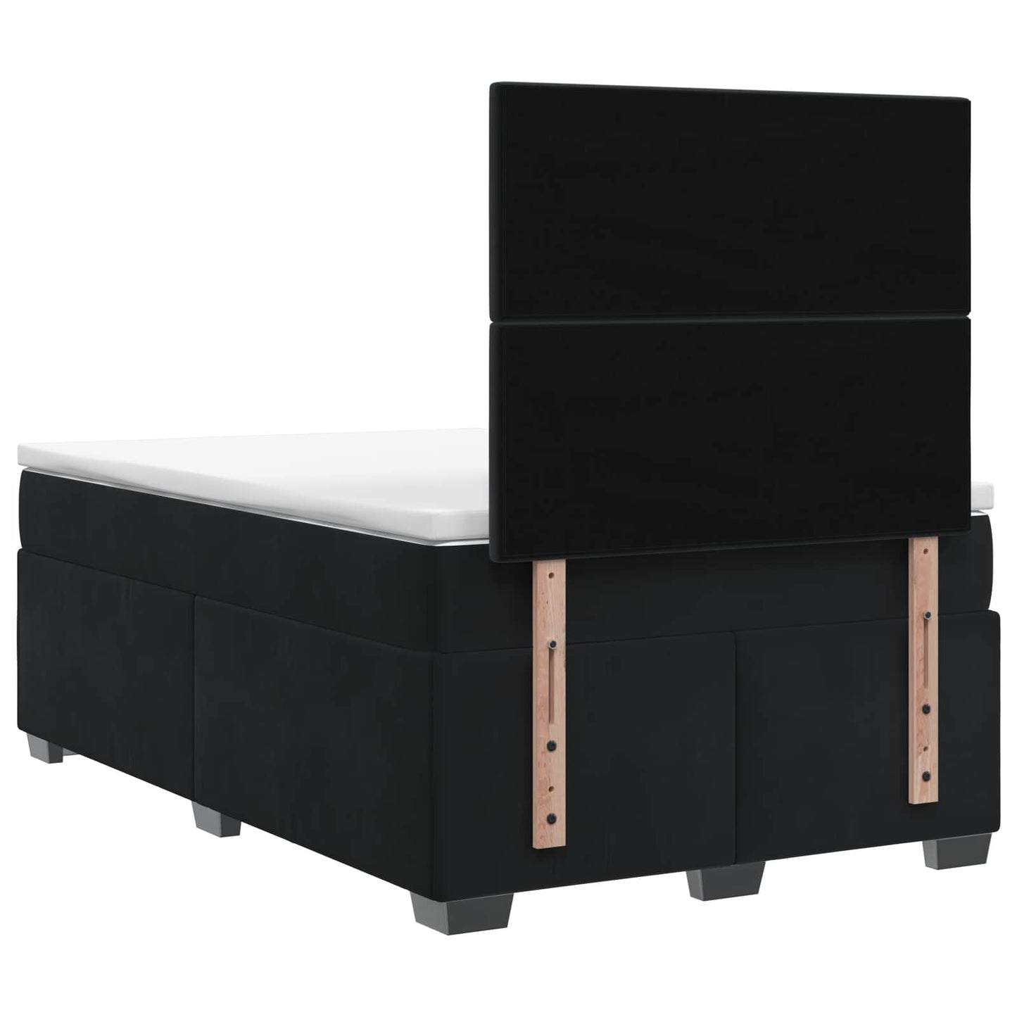 Boxspringbed met matras Zwart 120 x 190 cm Fluweel