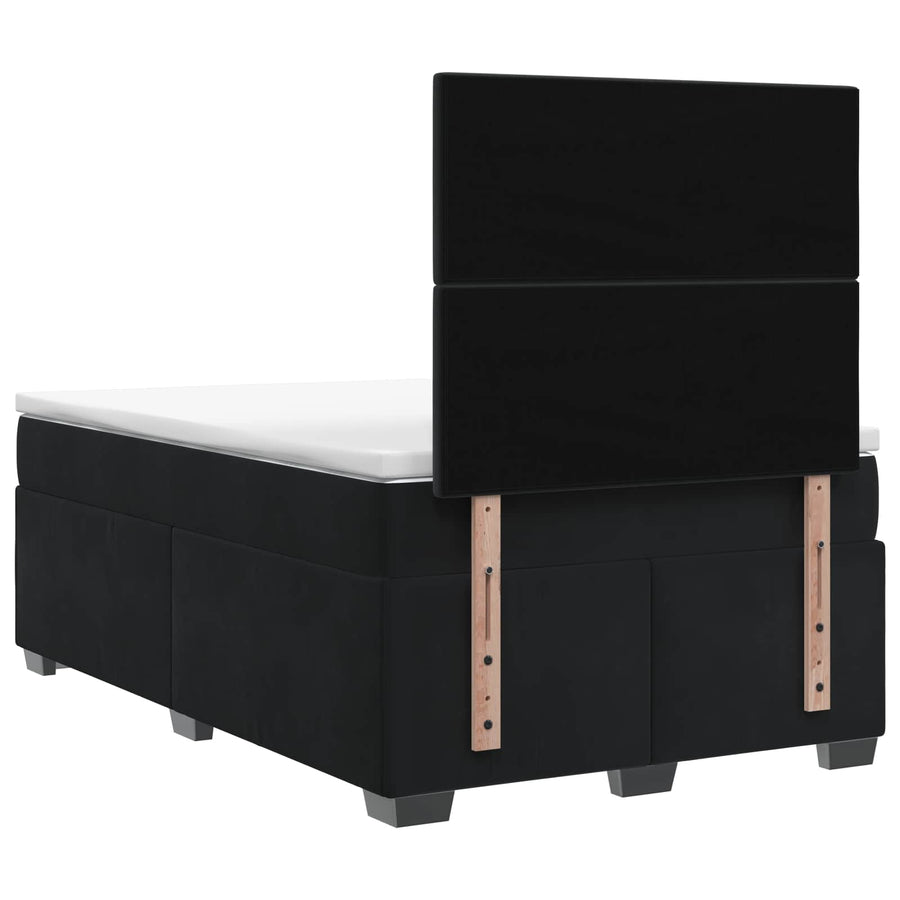 Boxspringbed met matras Zwart 120 x 190 cm Fluweel