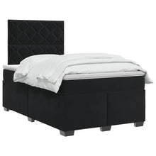 Boxspringbed met matras Zwart 120 x 190 cm Fluweel