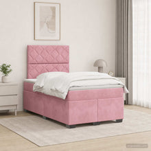 Boxspringbed met matras Roze 120 x 200 cm Fluweel