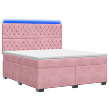 Boxspringbed met matras Roze 160 x 200 cm Fluweel