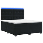 Boxspringbed 160x200 cm zwart fluweel