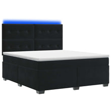 Boxspringbed met matras Zwart 160 x 200 cm Fluweel