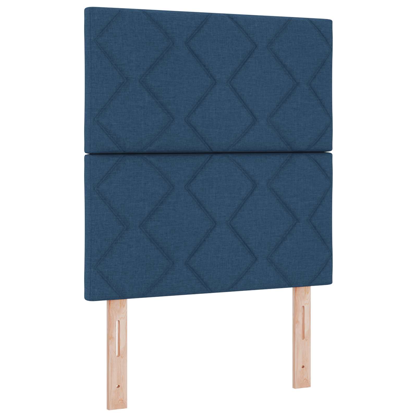 Boxspringbed met matras met hoofdeinde Blauw 80 x 200 cm Stof