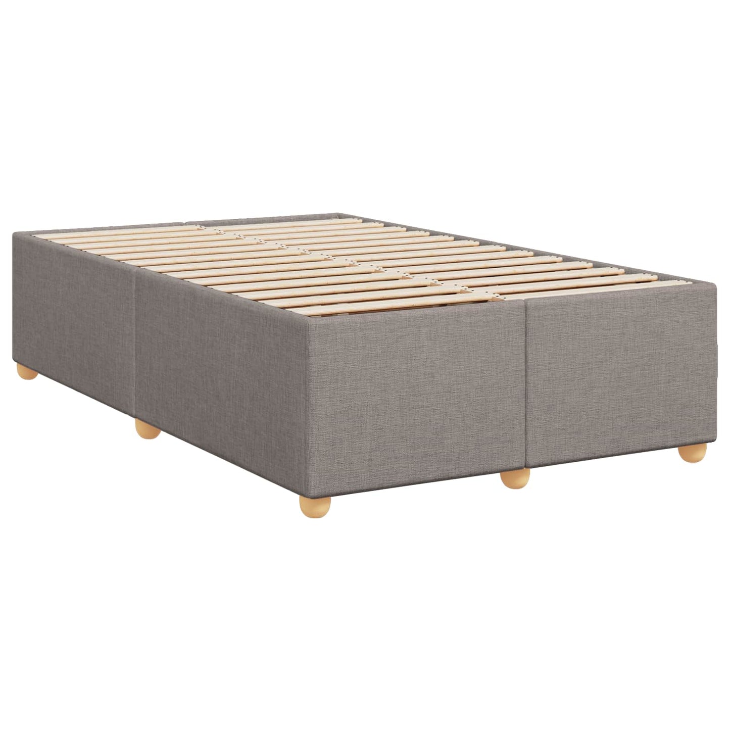 Boxspringbed met matras met hoofdeinde Taupe 120 x 190 cm Stof