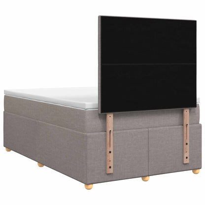 Boxspringbed met matras met hoofdeinde Taupe 120 x 190 cm Stof