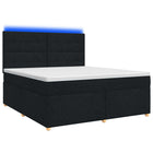 Boxspringbed met matras 140x200 cm zwart