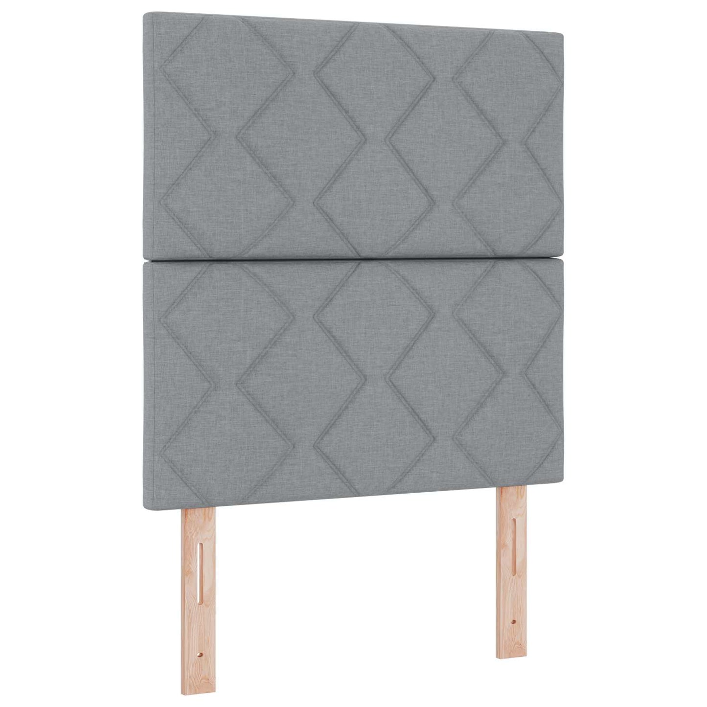 LED Boxspring Bed met Matras Lichtgrijs 80 x 200 cm Stof