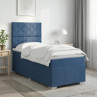 Boxspringbed LED blauw 90x200 cm met matras