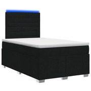 Boxspring bed met matras zwart 120x200 cm