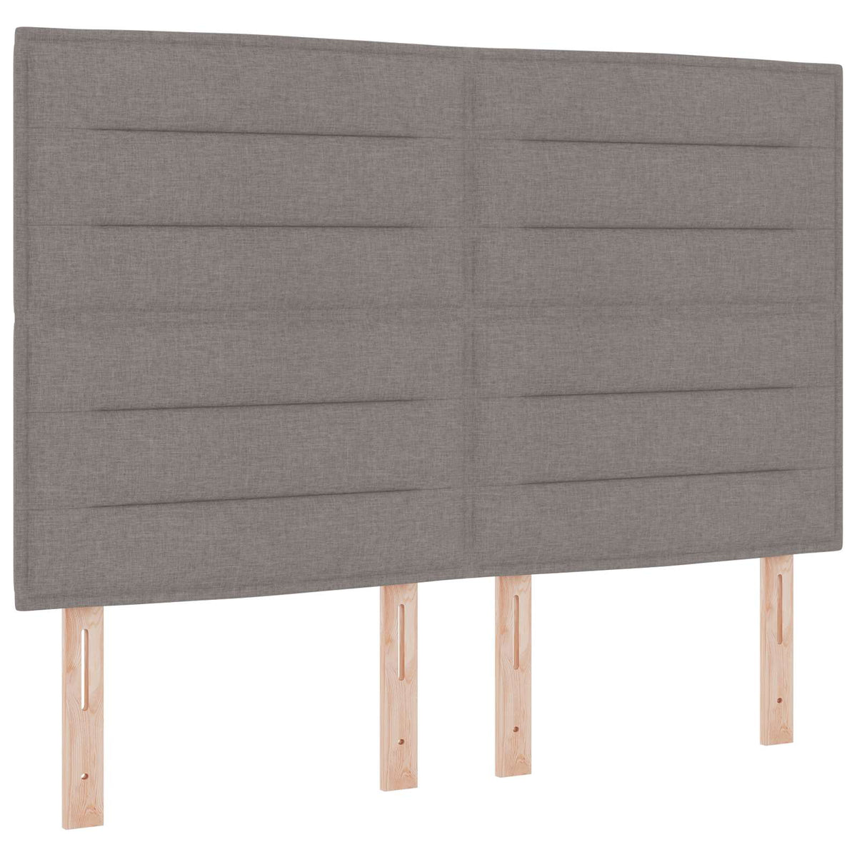 LED Boxspring Bed met Matras Taupe 160 x 200 cm Stof