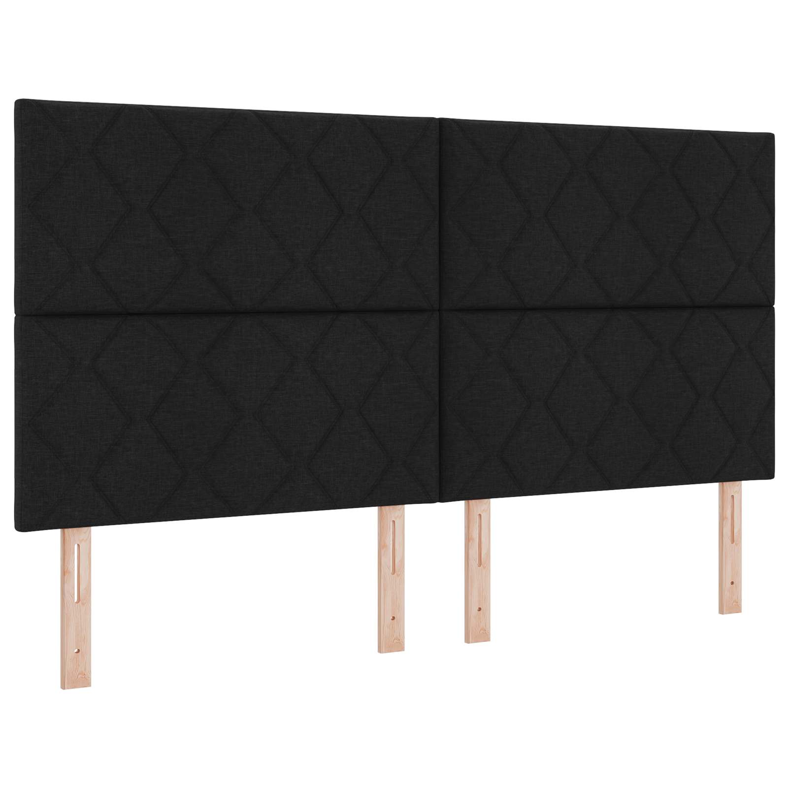 LED Boxspring Bed met Matras Zwart 160 x 200 cm Stof