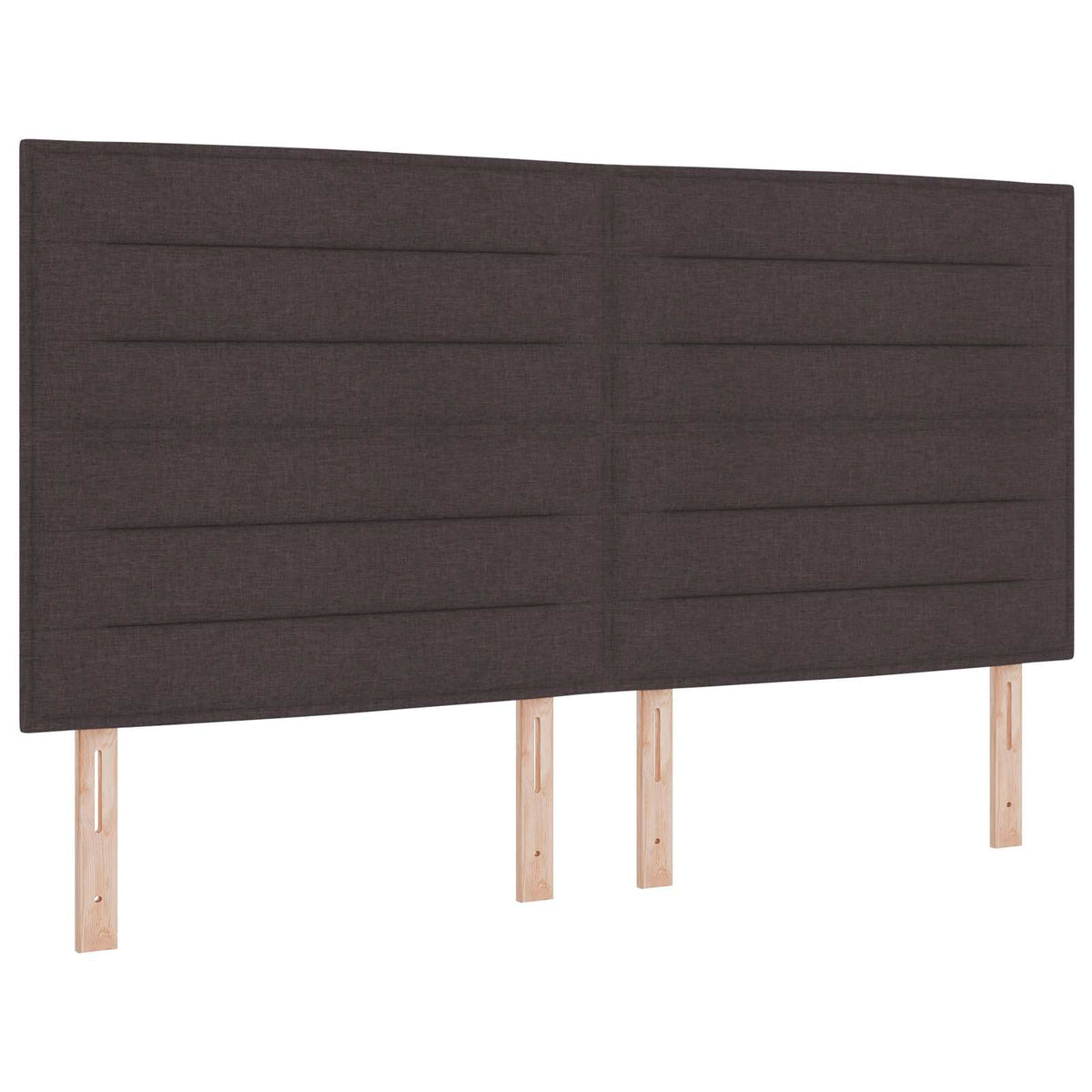 LED Boxspring Bed met Matras Donkerbruin 180 x 200 cm Stof