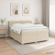 Boxspringbed crèmekleurig 160x200 cm met matras