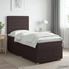 Boxspring bed met matras 80x200 cm donkerbruin LED