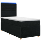 Boxspring bed met matras zwart 100x200 cm