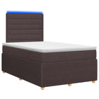 Boxspring bed met matras 120x190 cm donkerbruin