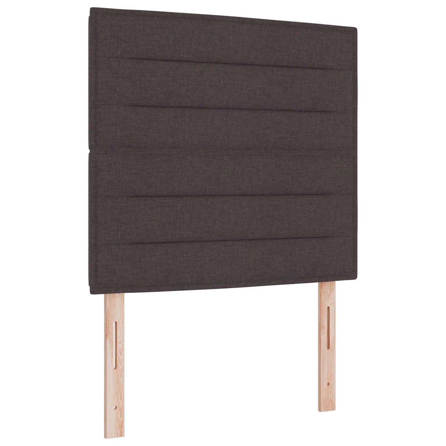 LED Boxspring Bed met Matras Donkerbruin 120 x 190 cm Stof
