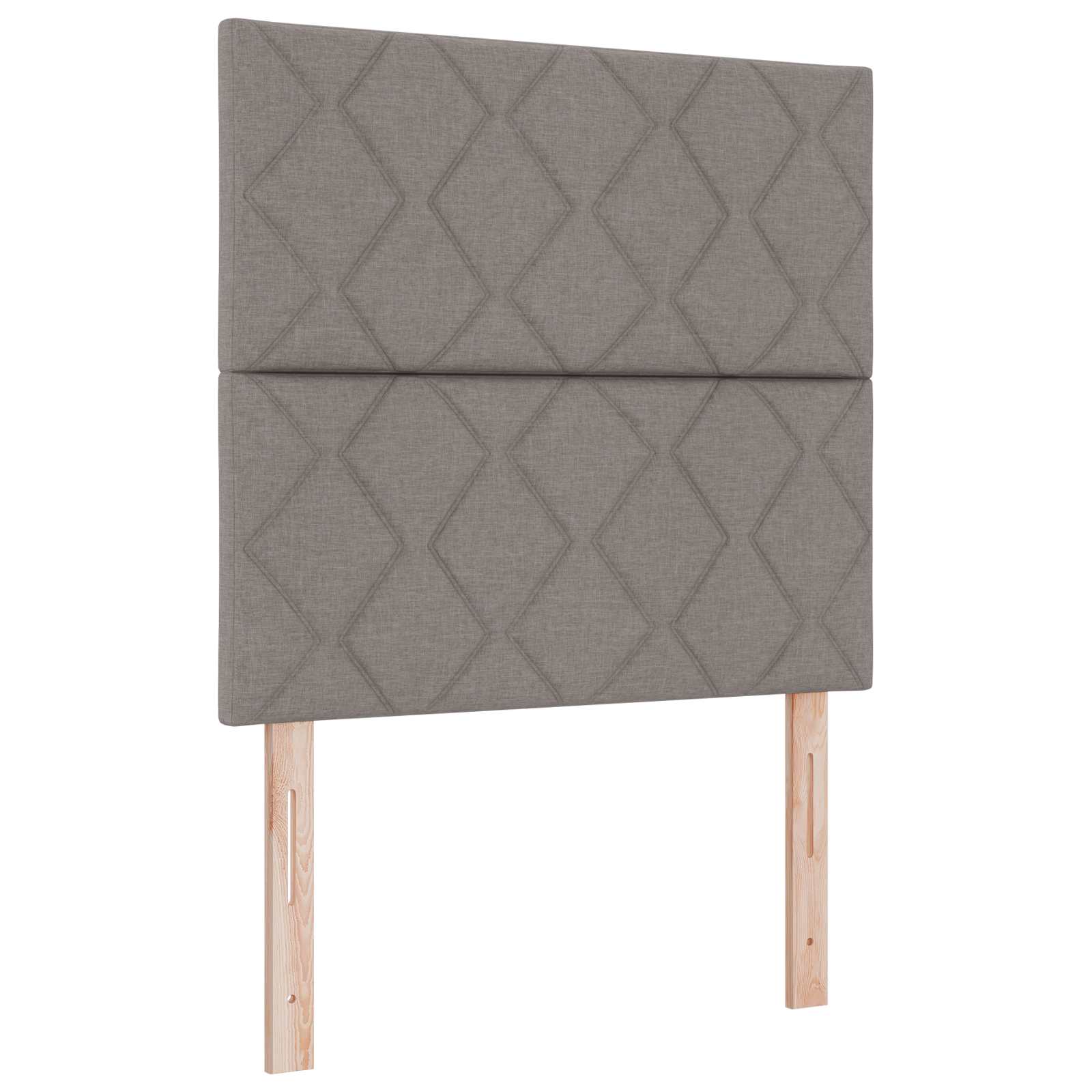 LED Boxspring Bed met Matras Taupe 120 x 200 cm Stof