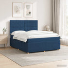 Boxspring bed met matras 180x200 cm blauw