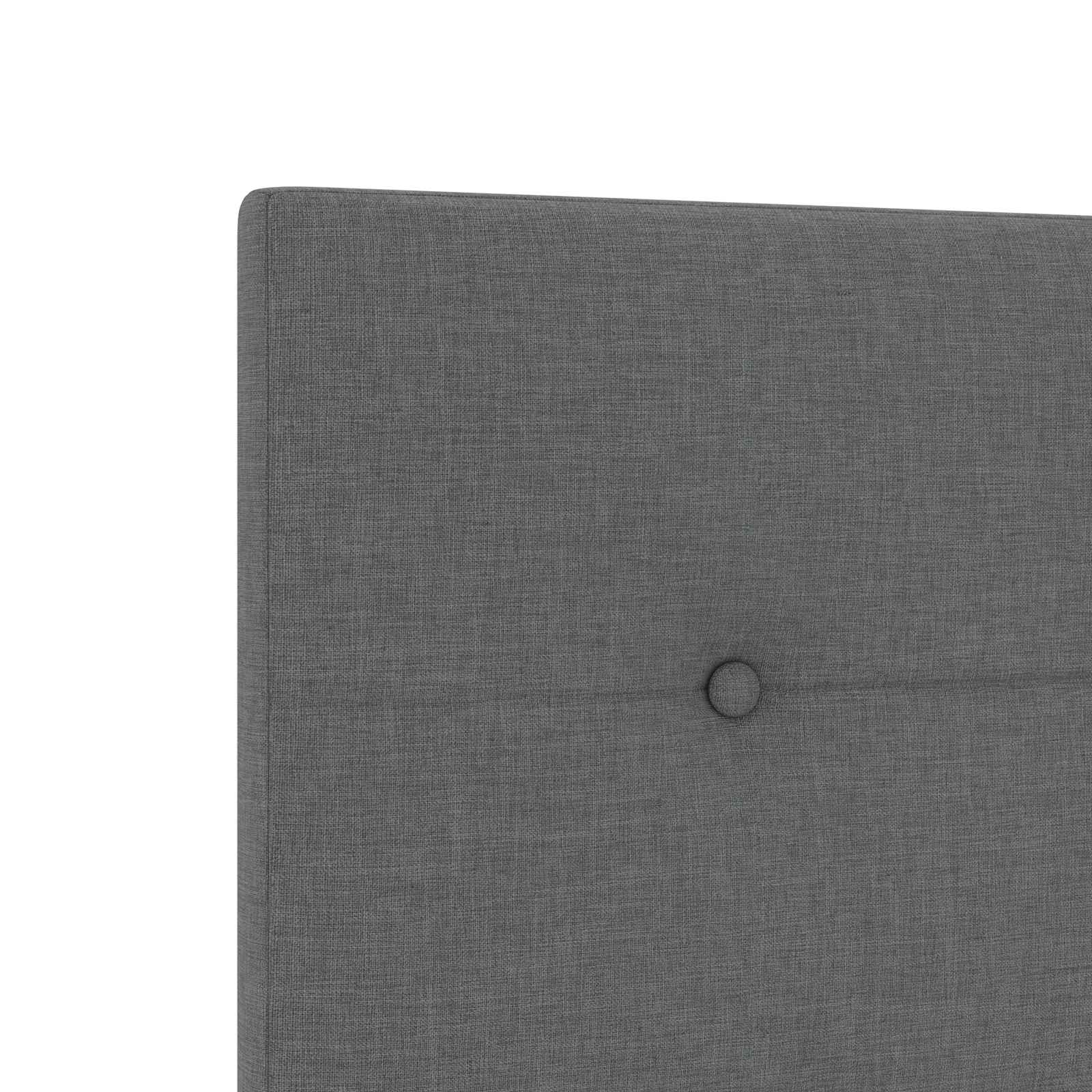 Ottoman bed met matras Donkergrijs 120 x 200 cm Stof