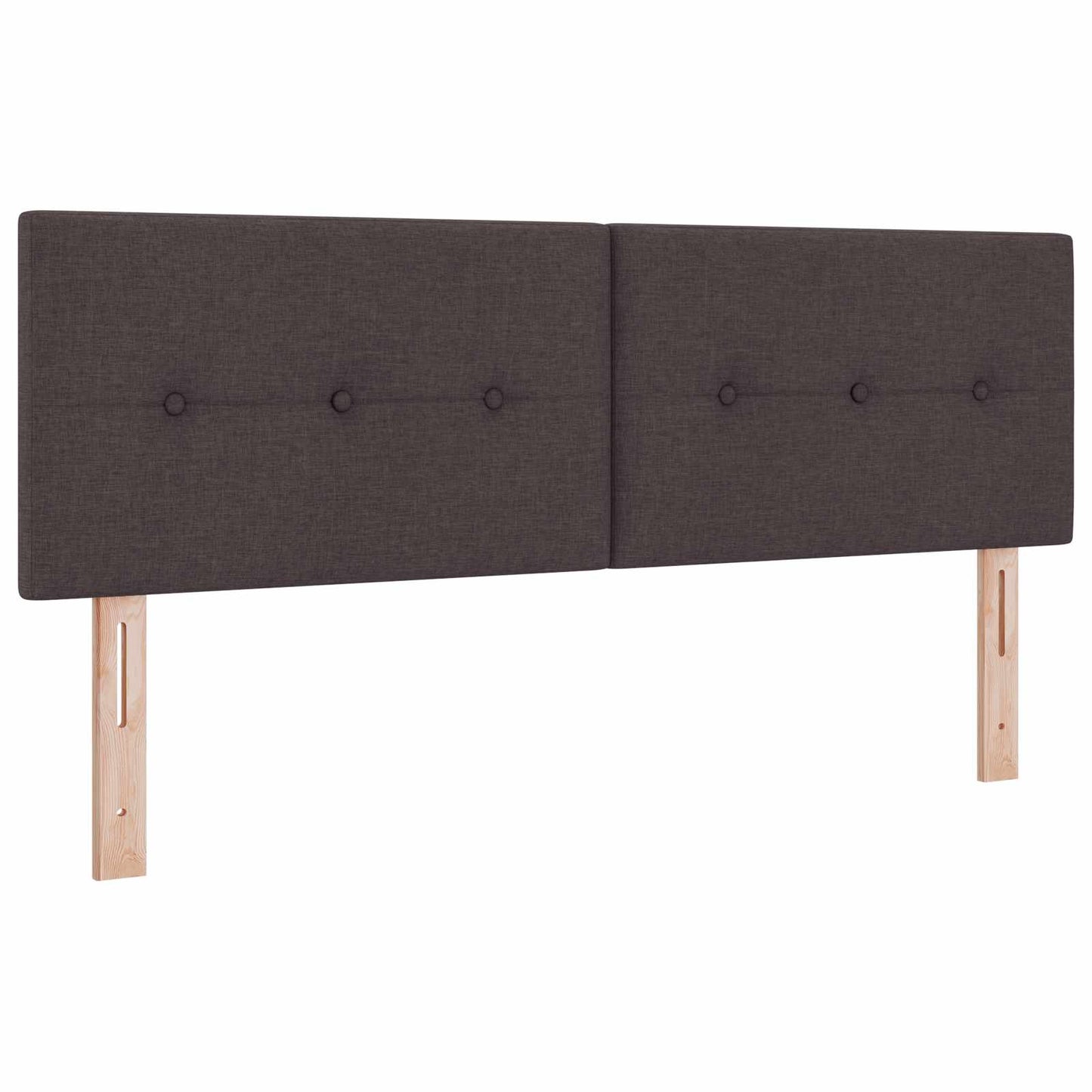 Ottoman bed met matras Donkerbruin 140 x 190 cm Stof