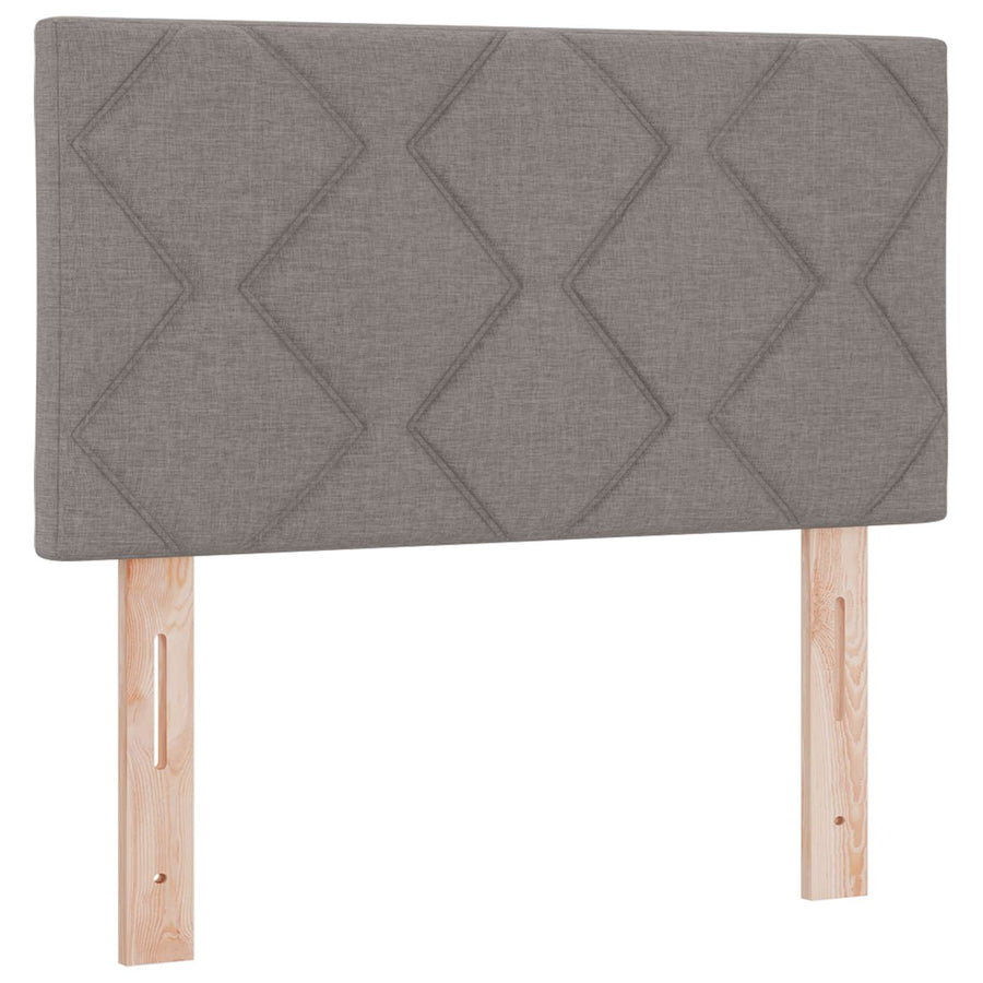 Ottoman bed met matras met hoofdeinde Taupe 80 x 200 cm Stof