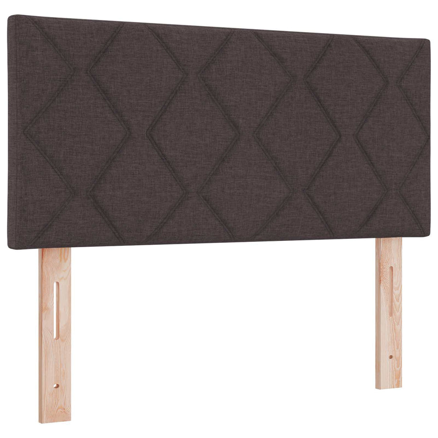 Ottoman bed met matras Donkerbruin 90 x 200 cm Stof