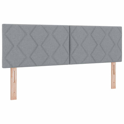 Ottoman bed met matras Lichtgrijs 160 x 200 cm Stof