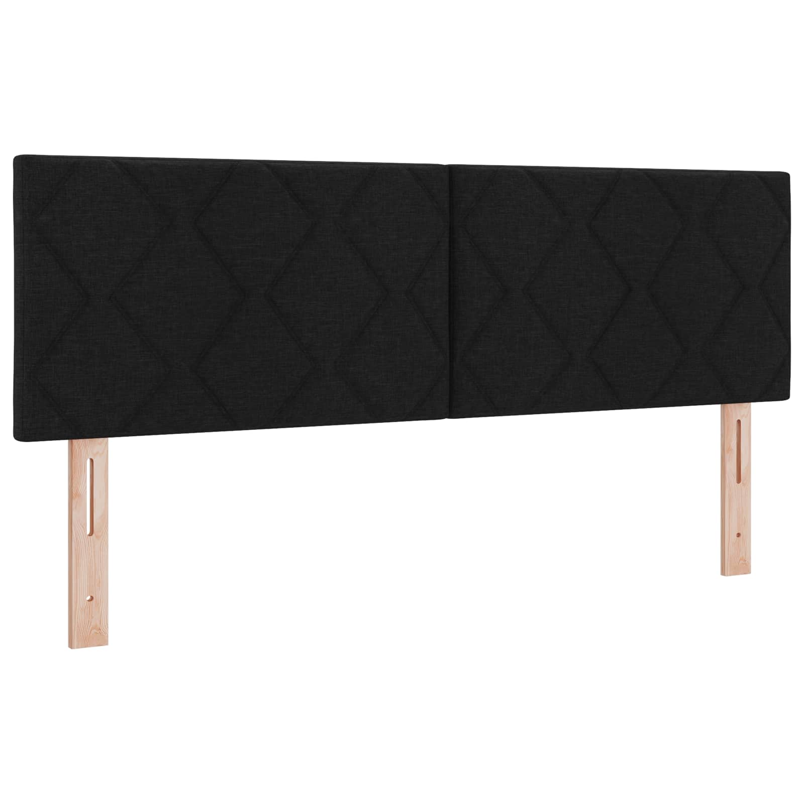 Ottoman bed met matras met hoofdeinde Zwart 160 x 200 cm Stof