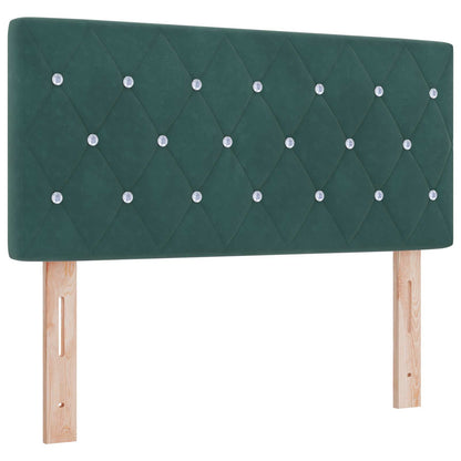 Ottoman bed met matras Donkergroen 90 x 200 cm Fluweel