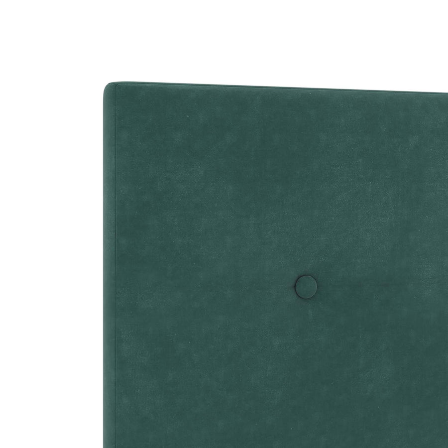 Ottoman bed met matras Donkergroen 90 x 200 cm Fluweel