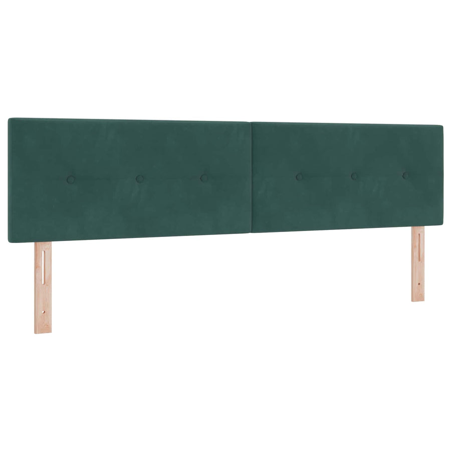 Ottoman bed met matras Donkergroen 180 x 200 cm Fluweel
